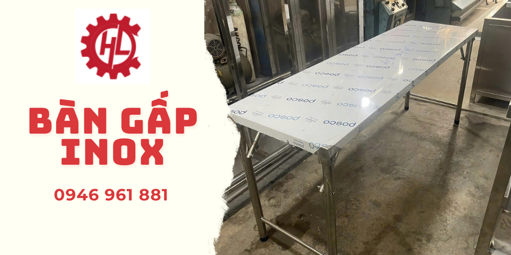 BÀN GẤP INOX