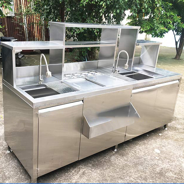 Quầy pha chế inox